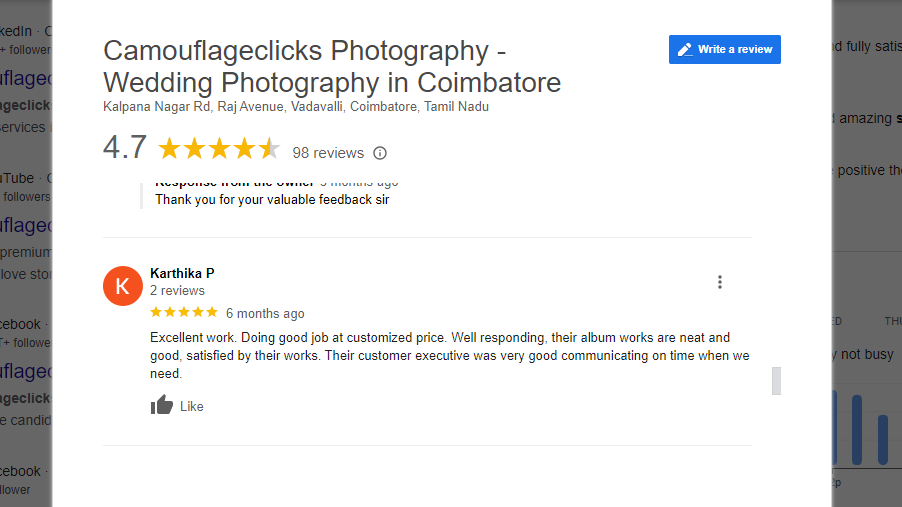 Best wedding photographers in coimbatore